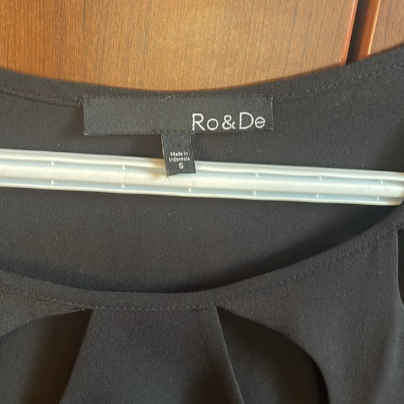 Ro & De black blouse S - Picture 2 of 7